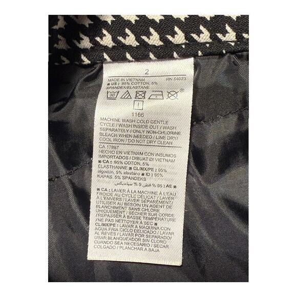 Old Navy Women's‎ Pixie Pant Size 2 Black Houndstooth Skinny Casual - Picture 5 of 6